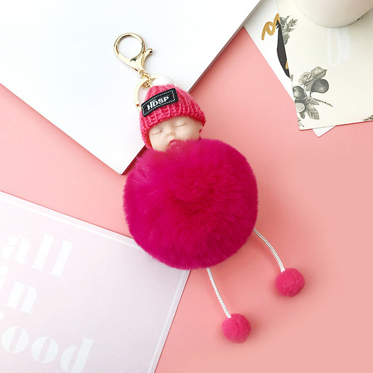Wholesale Cartoon Sleeping Dream Doll Plush Keychains